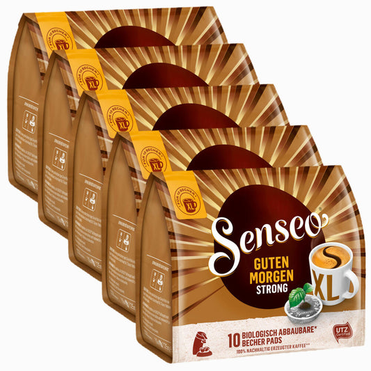 Senseo Kaffeepads Guten Morgen Strong XL, Stark & Intensiv, 50 Kaffee Pads