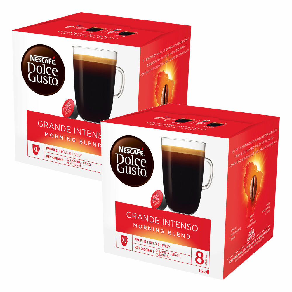 Nescafé Dolce Gusto Grande Intenso Morning Blend, Kaffee, Kaffeekapsel, 32 Kapseln