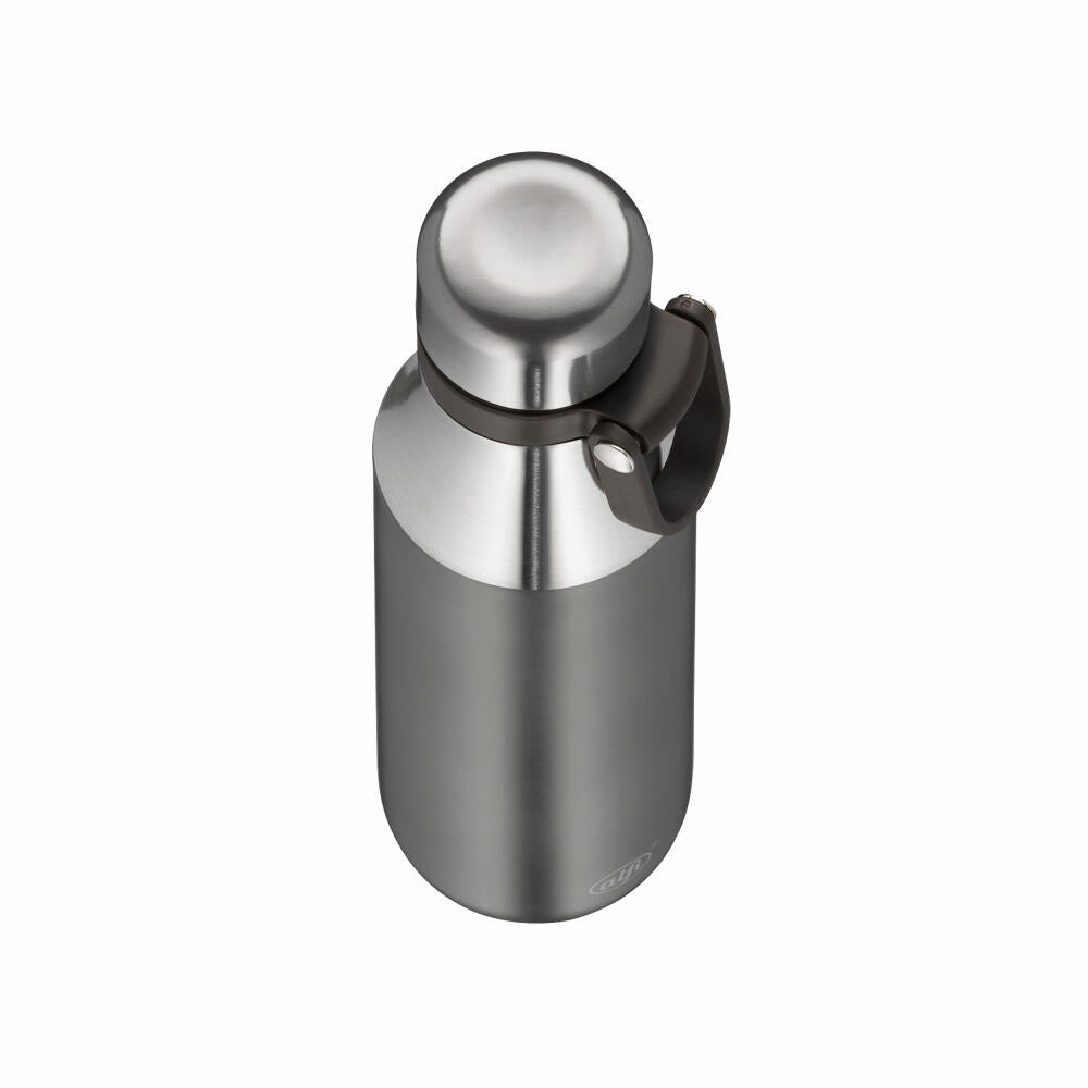 Alfi Trinkflasche City Bottle Loop, Isolierflasche, Edelstahl, Cool Grey Matt, 0.5 L, 5537234050