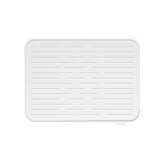 Brabantia Silicone Draining Mat, Dish Mat, Dish Rack, Plastic, Light Grey, 117466