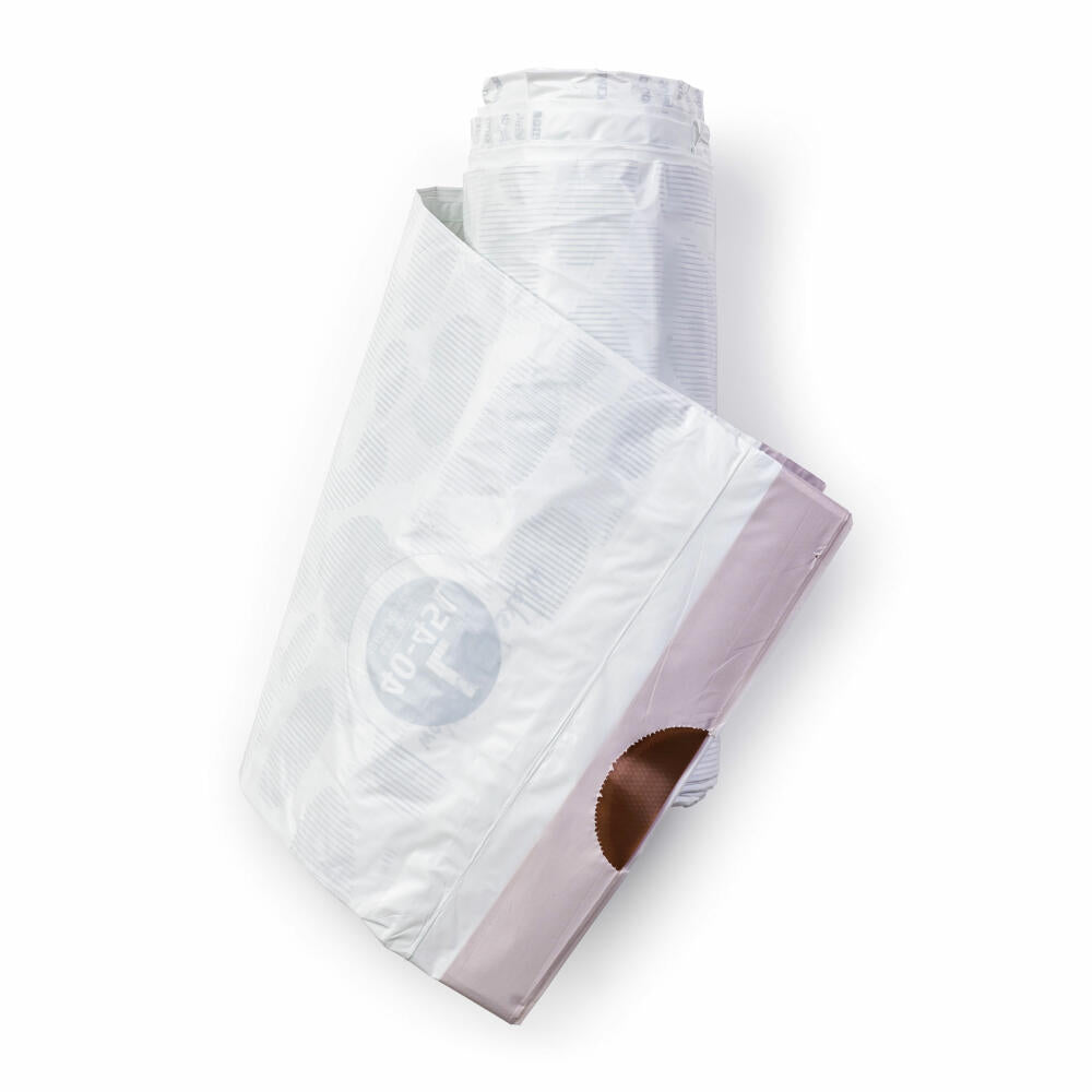 Brabantia PerfectFit Beutel 40-4 (L) - 20 Stück pro Rolle, Müllbeutel, Kunststoff, White, 45 L, 138607