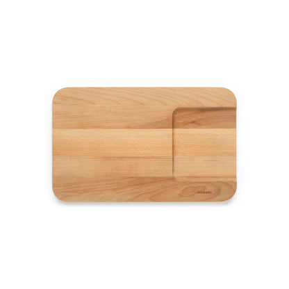 Brabantia Profile Schneidebrett für Gemüse, Schneideunterlage, Holz, Wood, 40 x 25 cm, 260742