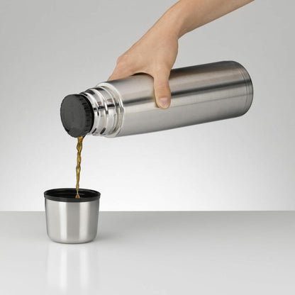 alfi Isolierflasche ISOTHERM PERFECT Drehverschluss, Isoflasche, Thermoflasche, Flasche, Edelstahl, Stainless Steel Mat, 1 L, 5107205100