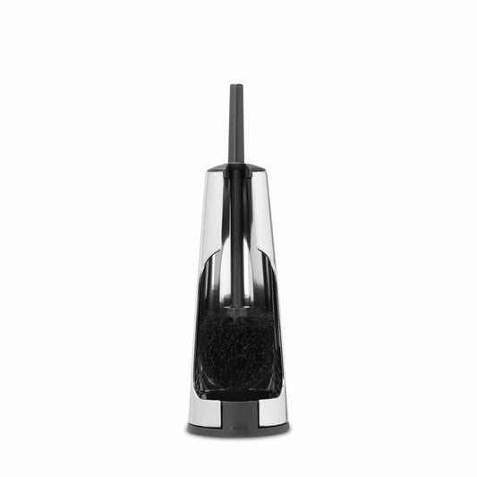 Brabantia ReNew Toilettenbürstengarnitur, WC Garnitur, Klobürste, Toilettenbürste, Matt Edelstahl, 385285