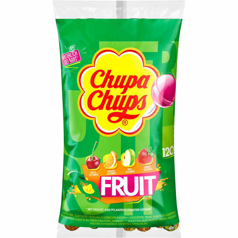 Chupa Chups Schlemmer Lutscher, Frucht, Lolli, Lolly, Mischung, im Beutel, 120 Stück, 1.44 kg