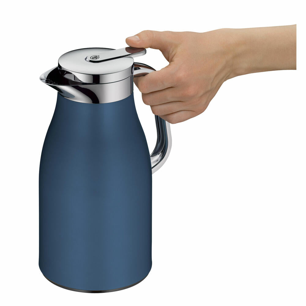 Alfi Isolierkanne Skyline, Thermokanne, Edelstahl, Dark Denim Matt, 1 L, 1321296100