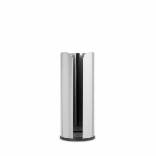 Brabantia Toilet Roll Dispenser ReNew, Steel, Plastic, Brilliant Steel, for 3 Rolls, 280580