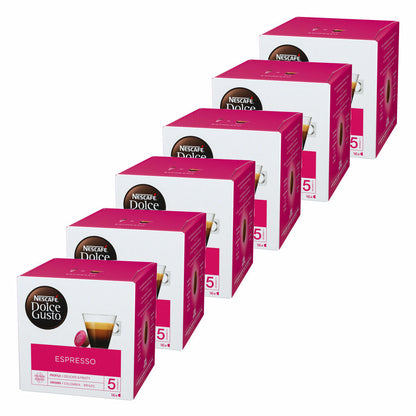 Nescafé Dolce Gusto Espresso, Coffee, Coffee Capsule, Pack of 6, 6 x 16 Capsules