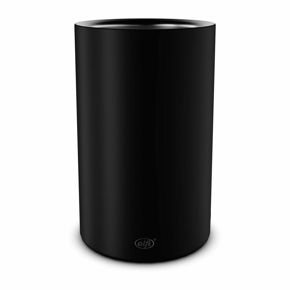 alfi Flaschenkühler VINO, Weinkühler, Flaschen Kühler, Getränkekühler, Edelstahl, Velvet Black Mat, 0457232100