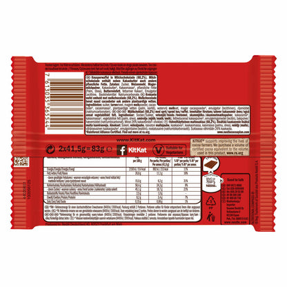 Nestlé KitKat Schokoriegel, Classic Big Break, Milchschokolade, Schoko Riegel, Milch Schokolade, 24 x 83 g