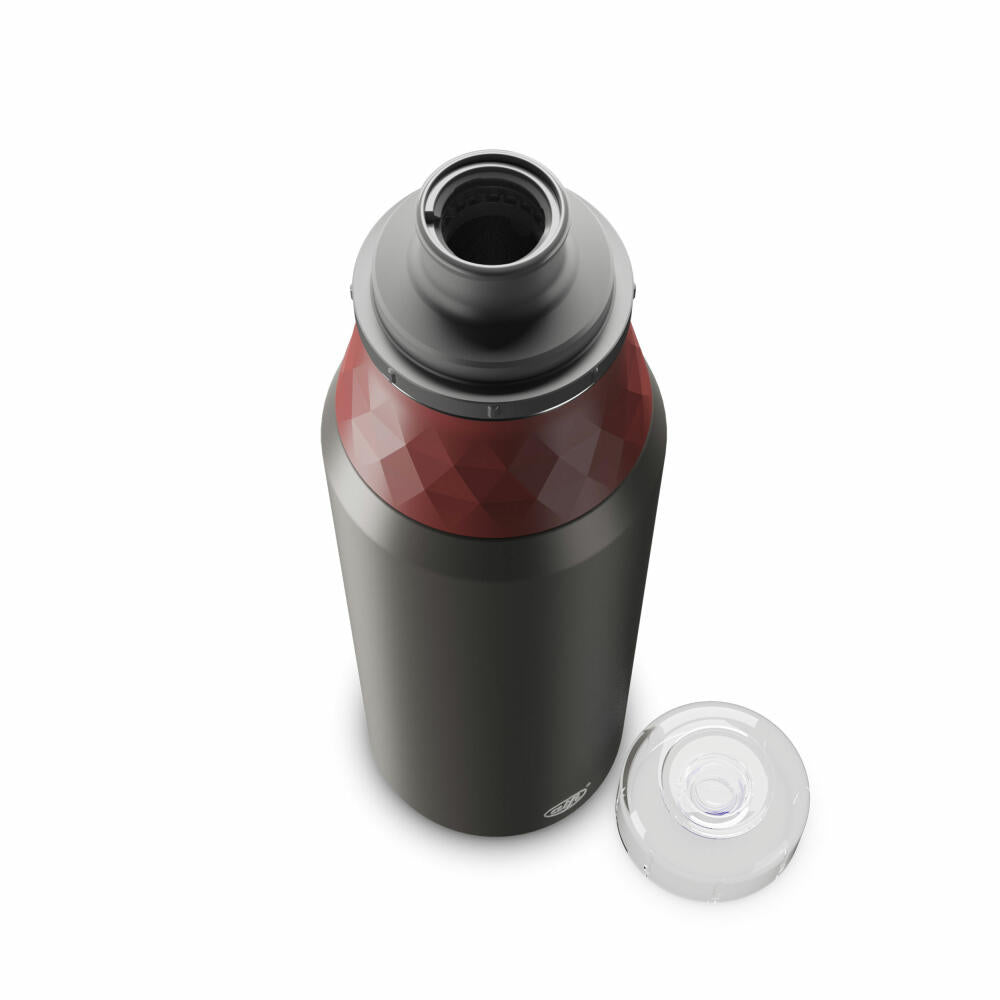 Alfi Trinkflasche Endless Bottle, Sportflasche, Edelstahl, Mediterranean Red Matt, 0.9 L, 5668300090