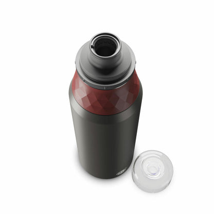 Alfi Trinkflasche Endless Bottle, Sportflasche, Edelstahl, Mediterranean Red Matt, 0.9 L, 5668300090