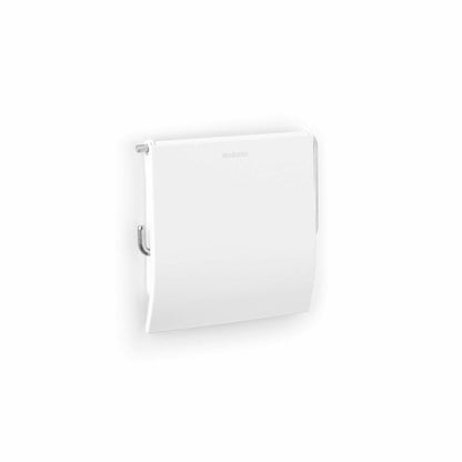 Brabantia ReNew Toilet Paper Holder, Toilet Paper Holder, Roll Holder, White / White, 414565