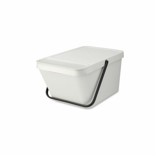 Brabantia Abfallbehälter Sort & Go, Abfalleimer, Mülleimer, Kunststoff, Light Grey, 20 L, 277702