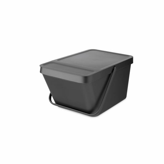 Brabantia Abfallbehälter Sort & Go, Abfalleimer, Mülleimer, Kunststoff, Grey, 20 L, 277726