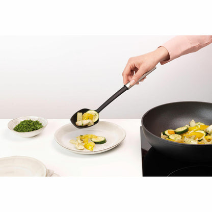 Brabantia Serving Spoon Profile, coated, cooking utensil, kitchen helper, steel, Matt Steel, 33.1 cm, 250828