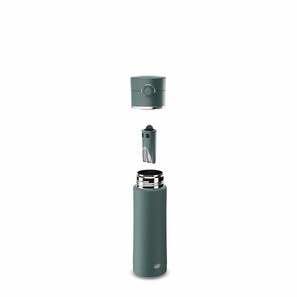 alfi insulated drinking bottle BALANCE TEA BOTTLE, insulated bottle, thermos flask, insulated bottle, stainless steel, Sea Pine Mat, 500 ml, 5511293050