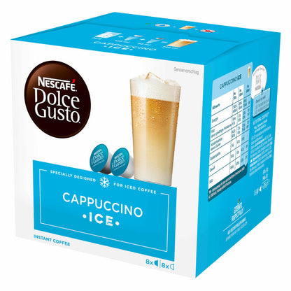 Nescafé DOLCE GUSTO Tassen Geschenkset, 3 Packungen mit Becher Cappuccino Ice, Kaffee, Eiskaffee, Kaffeekapsel, Kapseln