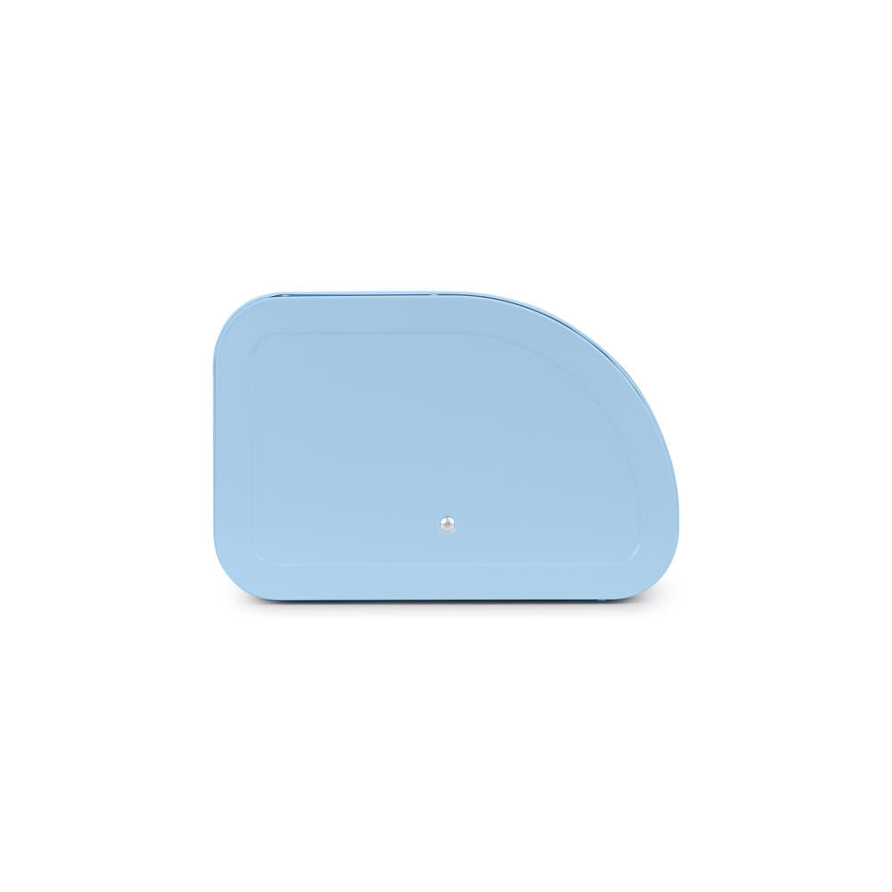 Brabantia Roll Top Bread Bin, bread box, steel, Dreamy Blue, 16 L, 203107