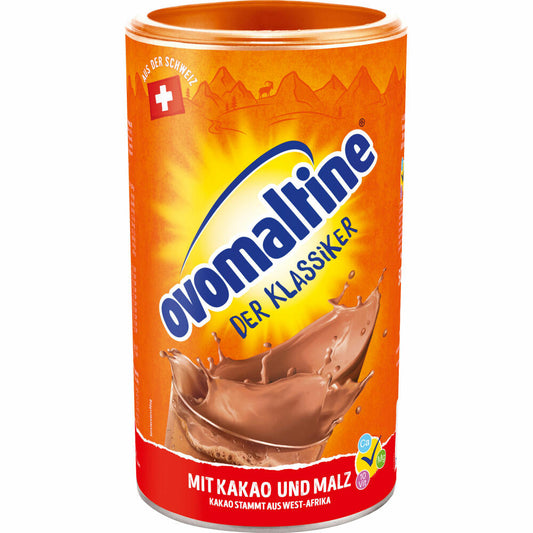 Ovomaltine Klassiker, Getränkepulver mit Kakao und Malz, Dose, 500g