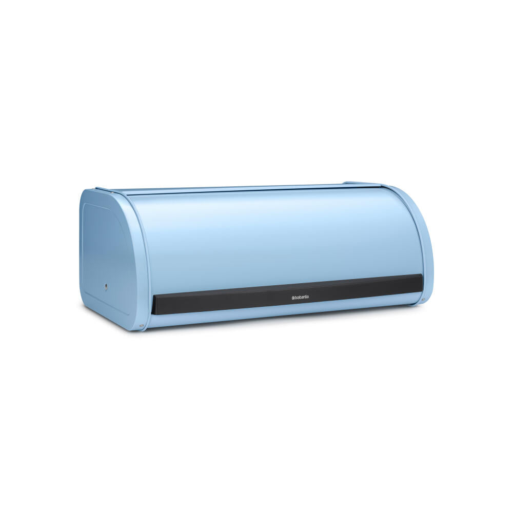 Brabantia Roll Top Bread Bin, bread box, steel, Dreamy Blue, 16 L, 203107