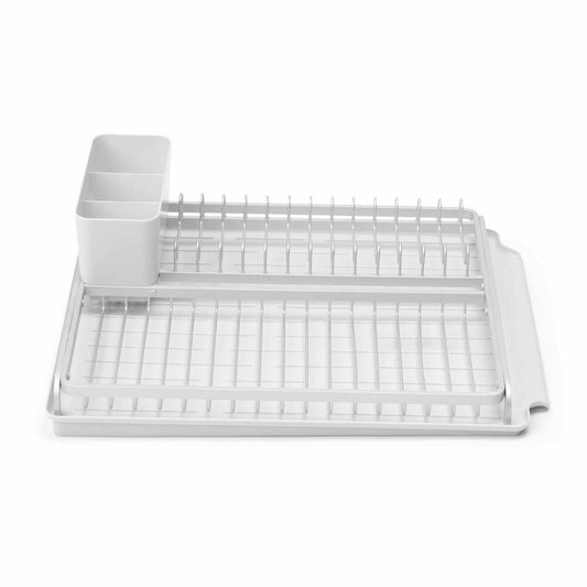 Brabantia Abtropfgestell, Abtropfständer, Abtropfkorb, Geschirrablage, Kunststoff, Light Grey, 117428