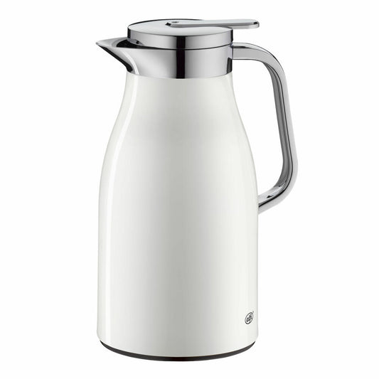 Alfi Isolierkanne Skyline, Thermokanne, Edelstahl, Coconut White Matt, 1 L, 1321211100