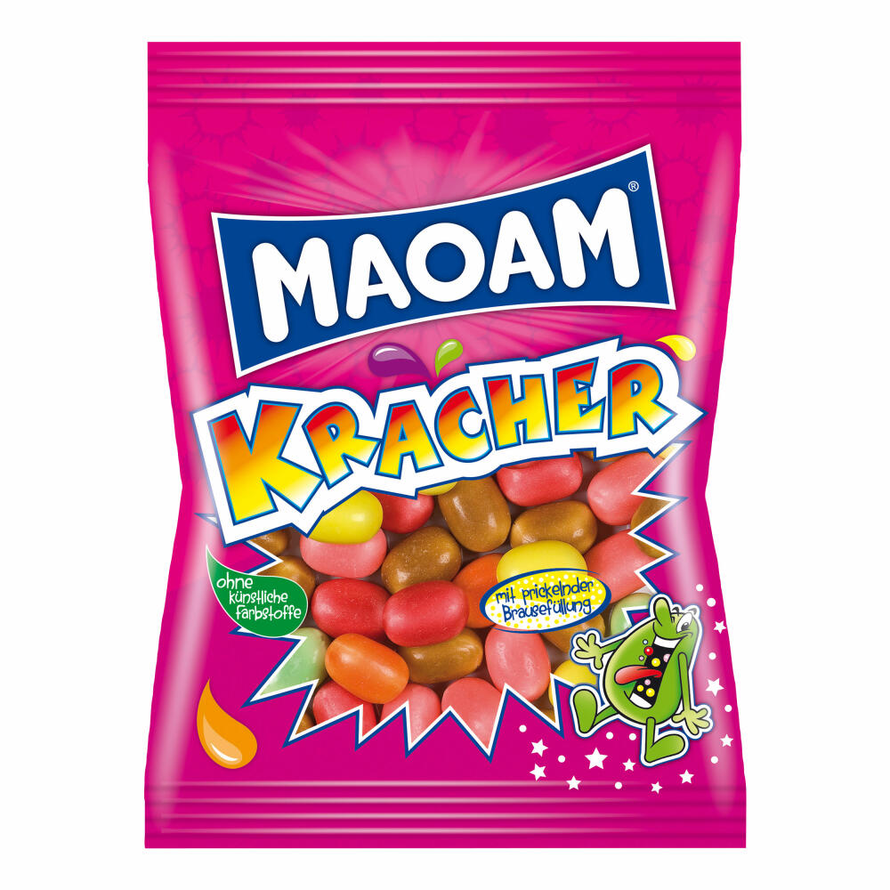 Haribo Maoam Frucht Kracher, 3er Set, Dragees, Kaubonbon, Im Beutel, Tüte, 600 g
