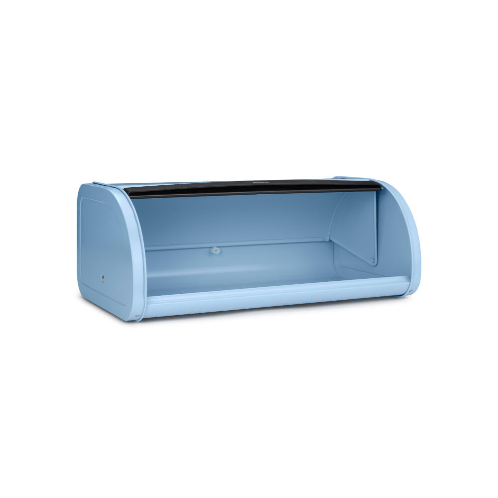 Brabantia Roll Top Bread Bin, bread box, steel, Dreamy Blue, 16 L, 203107