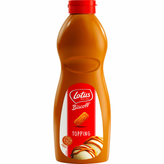 Lotus Biscoff Sauce Topping, Dessertsauce, Karamell, Eis, Dessert, Flasche, 1 kg