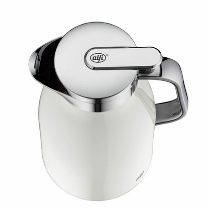 Alfi Isolierkanne Skyline, Thermokanne, Edelstahl, Coconut White Matt, 1 L, 1321211100