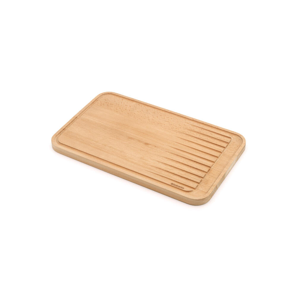 Brabantia Profile Schneidebrett für Fleisch, Schneideunterlage, Holz, Wood, 40 x 25 cm, 260704