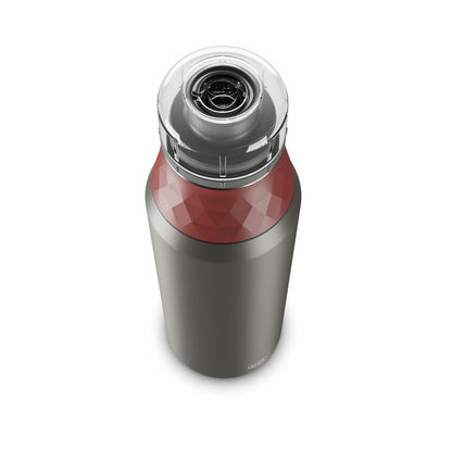 Alfi Trinkflasche Endless Bottle, Sportflasche, Edelstahl, Mediterranean Red Matt, 0.9 L, 5668300090