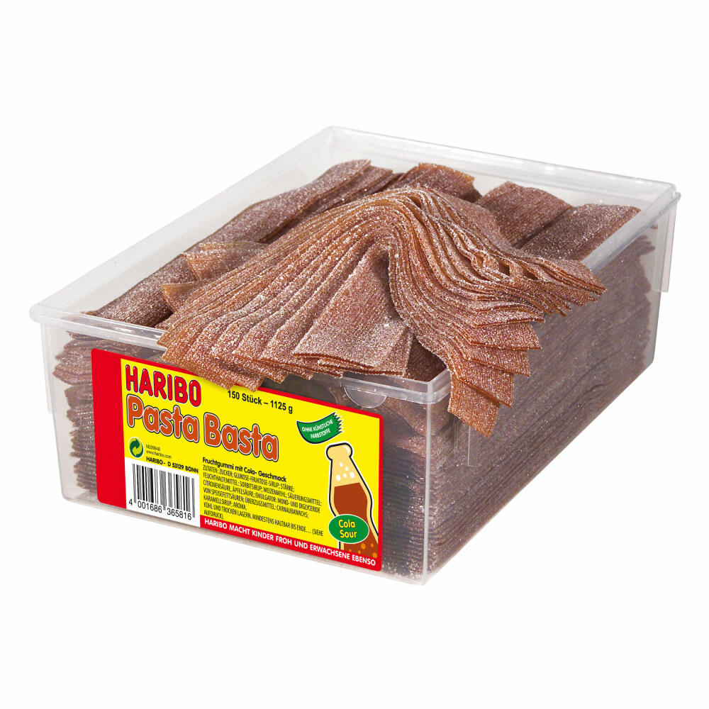 Haribo Pasta Basta Cola Sour, 3er Pack, Gummibärchen, Weingummi, Fruchtgummi