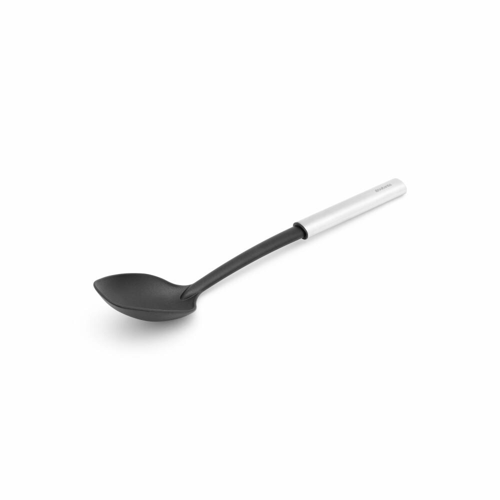 Brabantia Serving Spoon Profile, coated, cooking utensil, kitchen helper, steel, Matt Steel, 33.1 cm, 250828