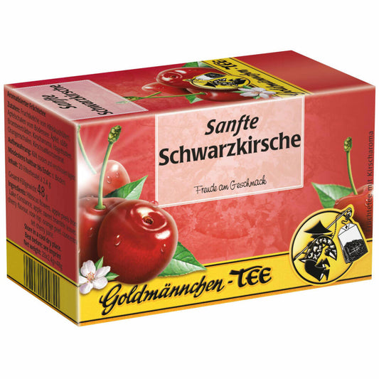 Goldmännchen Tea Gentle Black Cherry, Fruit Tea, 20 individually sealed tea bags