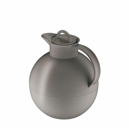 alfi Isolierkanne KUGEL, Isokanne, Kanne, Kaffeekanne, Kunststoff / Hartglaseinsatz, Desert Grey Mat, 0.94 L, 0115996094