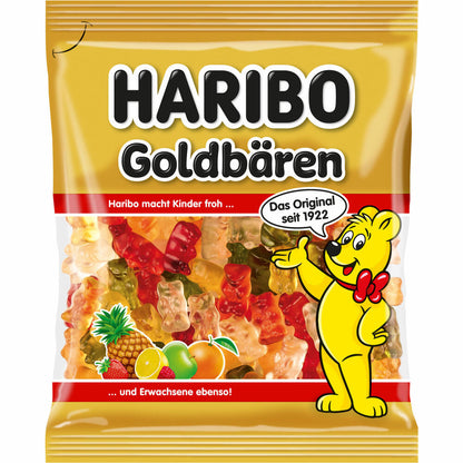 Haribo Gold Bears, gummy bears, fruit gum, in bag, 175 g