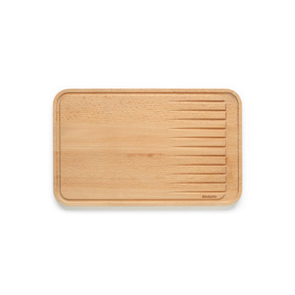 Brabantia Profile Schneidebrett für Fleisch, Schneideunterlage, Holz, Wood, 40 x 25 cm, 260704
