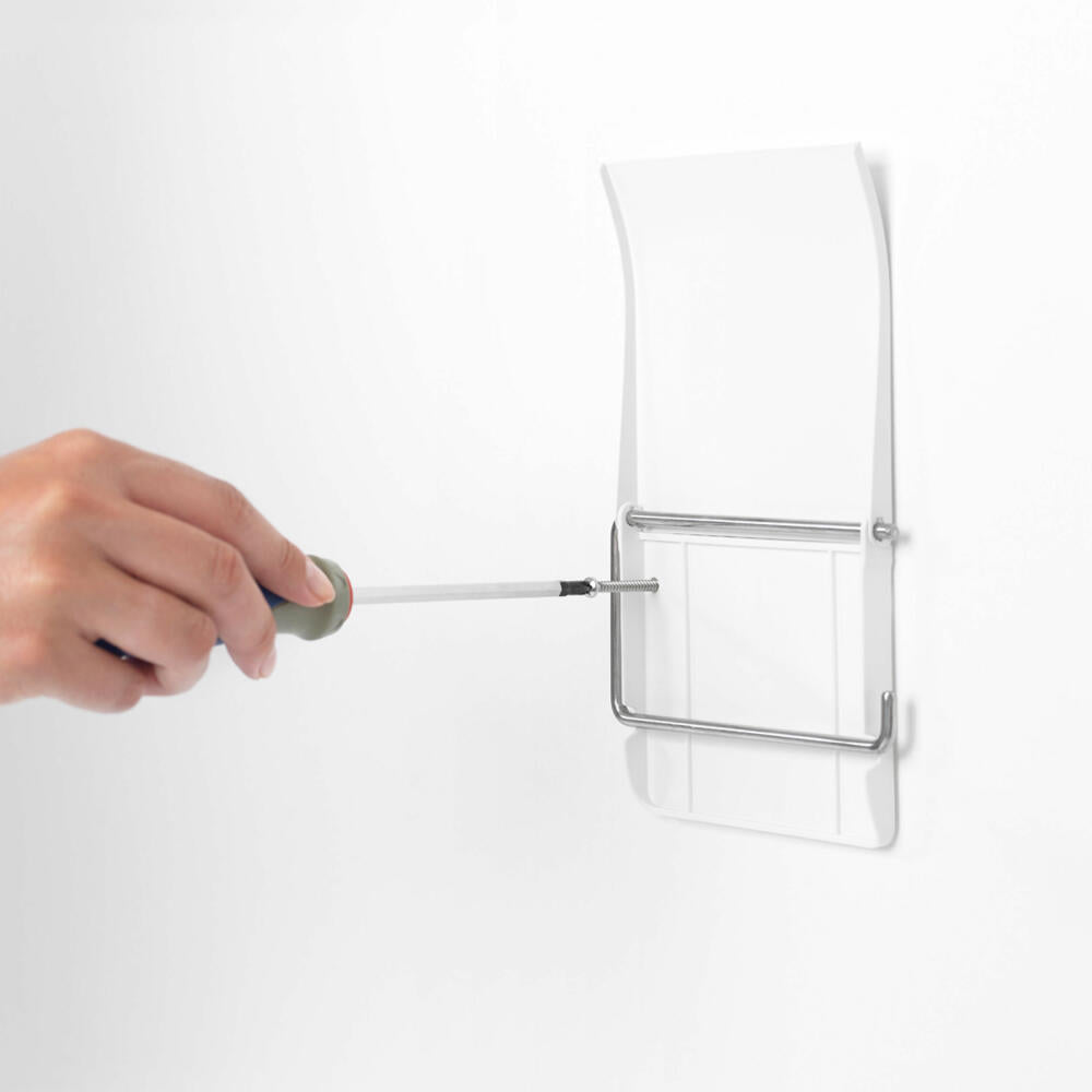 Brabantia ReNew Toilet Paper Holder, Toilet Paper Holder, Roll Holder, White / White, 414565