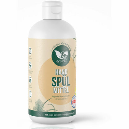 ecoPhil Handspülmittel, fettlösendes Spülmittel, ohne Mikroplastik, 500 ml