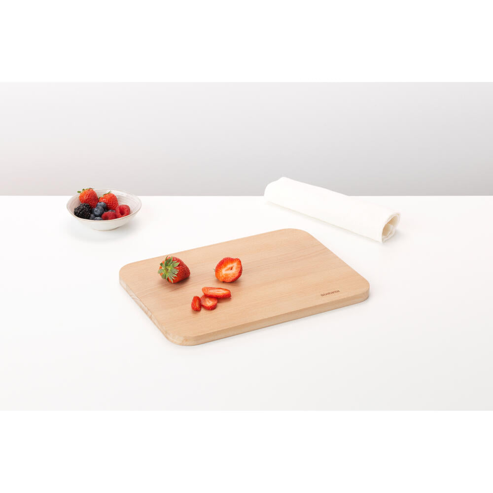 Brabantia Profile Schneidebrett, mittel, Schneideunterlage, Holz, Wood, 32 x 23 cm, 260766
