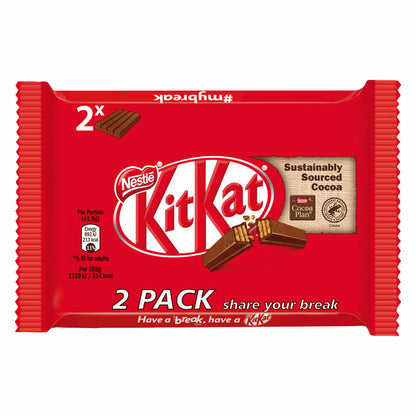 Nestlé KitKat Schokoriegel, Classic Big Break, Milchschokolade, Schoko Riegel, Milch Schokolade, 24 x 83 g
