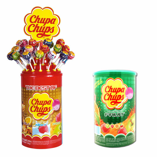 Chupa Chups Hamsterkauf Set, Notfall Vorrats Pack, Frucht Lutscher Lolli, Best of, 200 Stück