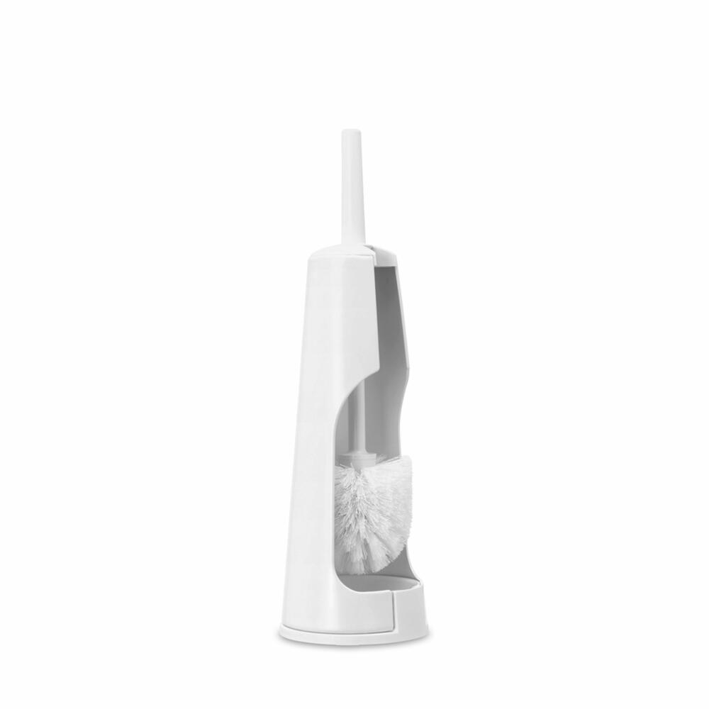 Brabantia ReNew Toilettenbürstengarnitur, WC-Garnitur, Toilettenbürste, Klobürste, Weiß, 414664