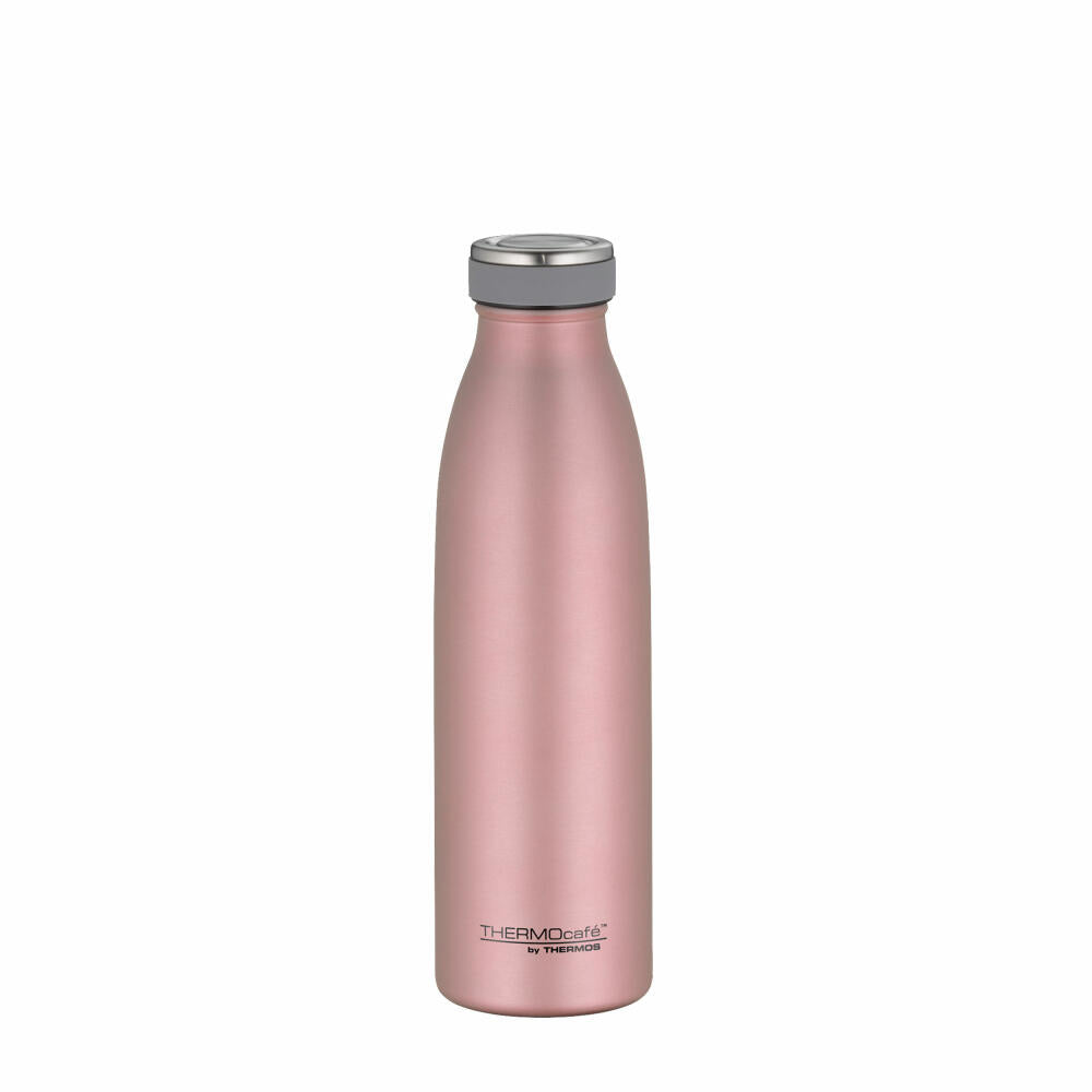 THERMOS ThermoCafé Thermosflasche TC Bottle, Trinkflasche, Iso Flasche, Edelstahl Matt, Rosé Gold, 0.5 L, 4067.284.050
