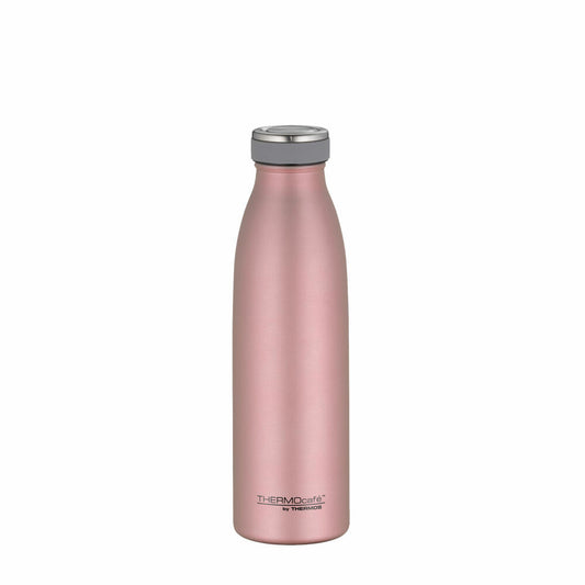 THERMOS ThermoCafé Thermosflasche TC Bottle, Trinkflasche, Iso Flasche, Edelstahl Matt, Rosé Gold, 0.5 L, 4067.284.050