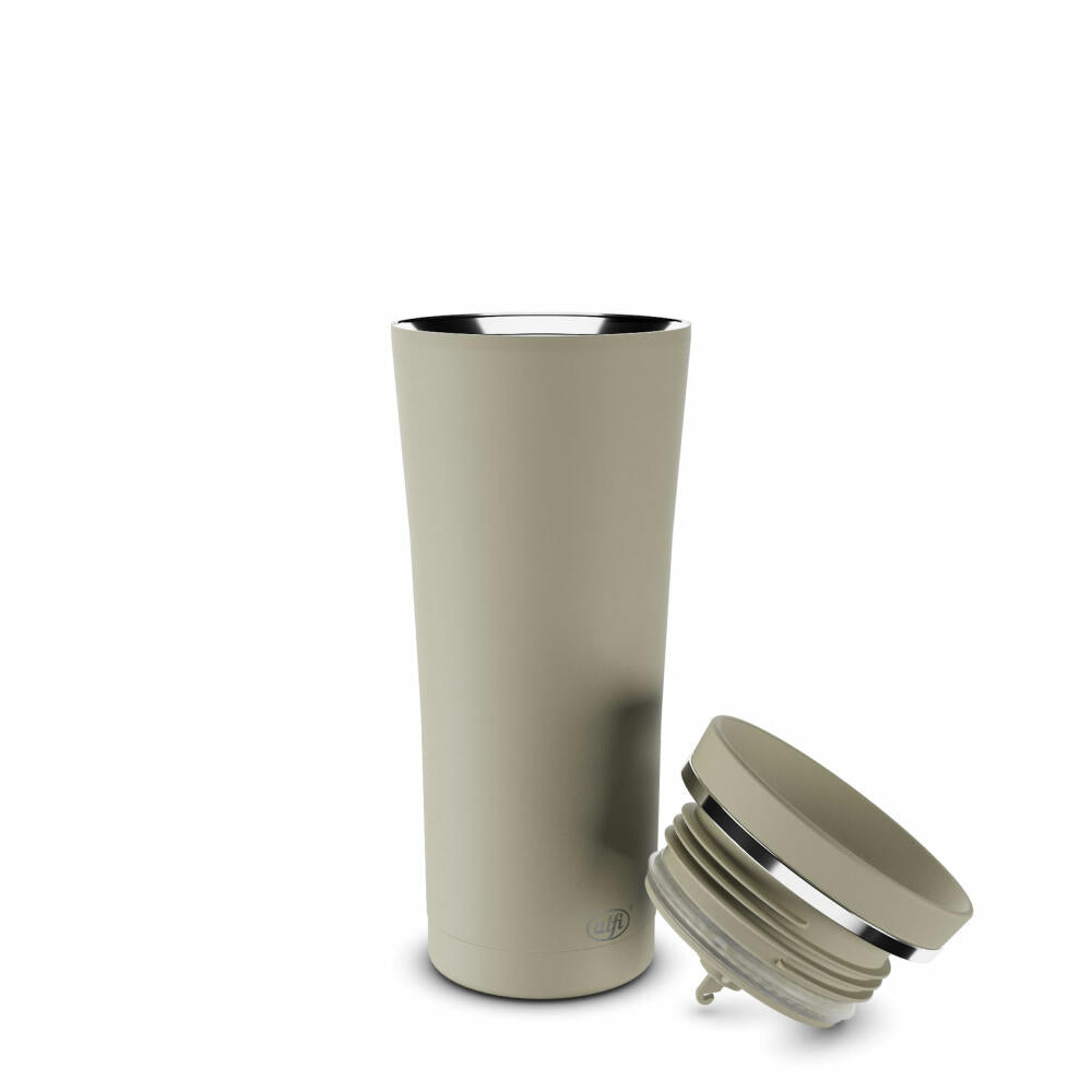 alfi insulated drinking cup BALANCE TEA MUG, insulated cup, thermo cup, thermo cup, stainless steel, silver lining mat, 500 ml, 5510294050