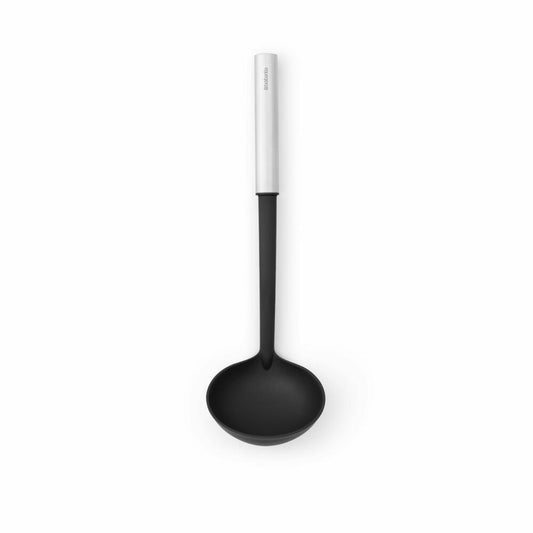 Brabantia ladle Profile, coated, cooking utensil, kitchen helper, steel, Matt Steel, 33.5 cm, 250620