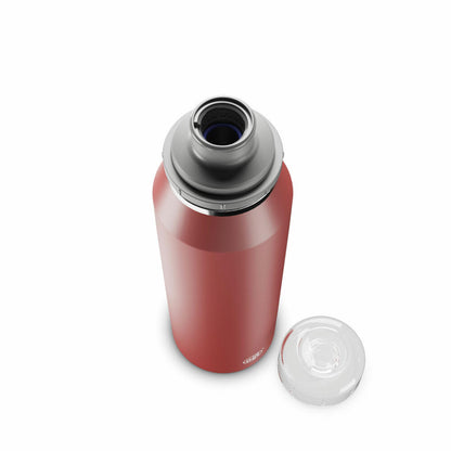 Alfi Trinkflasche Endless Iso Bottle, Isolierflasche, Edelstahl, Mediterranean Red Matt, 0.5 L, 5669300050